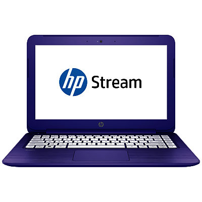 HP Stream 13-c101na Laptop, Intel Celeron, 2GB RAM, 32GB eMMC, 13.3 , Violet